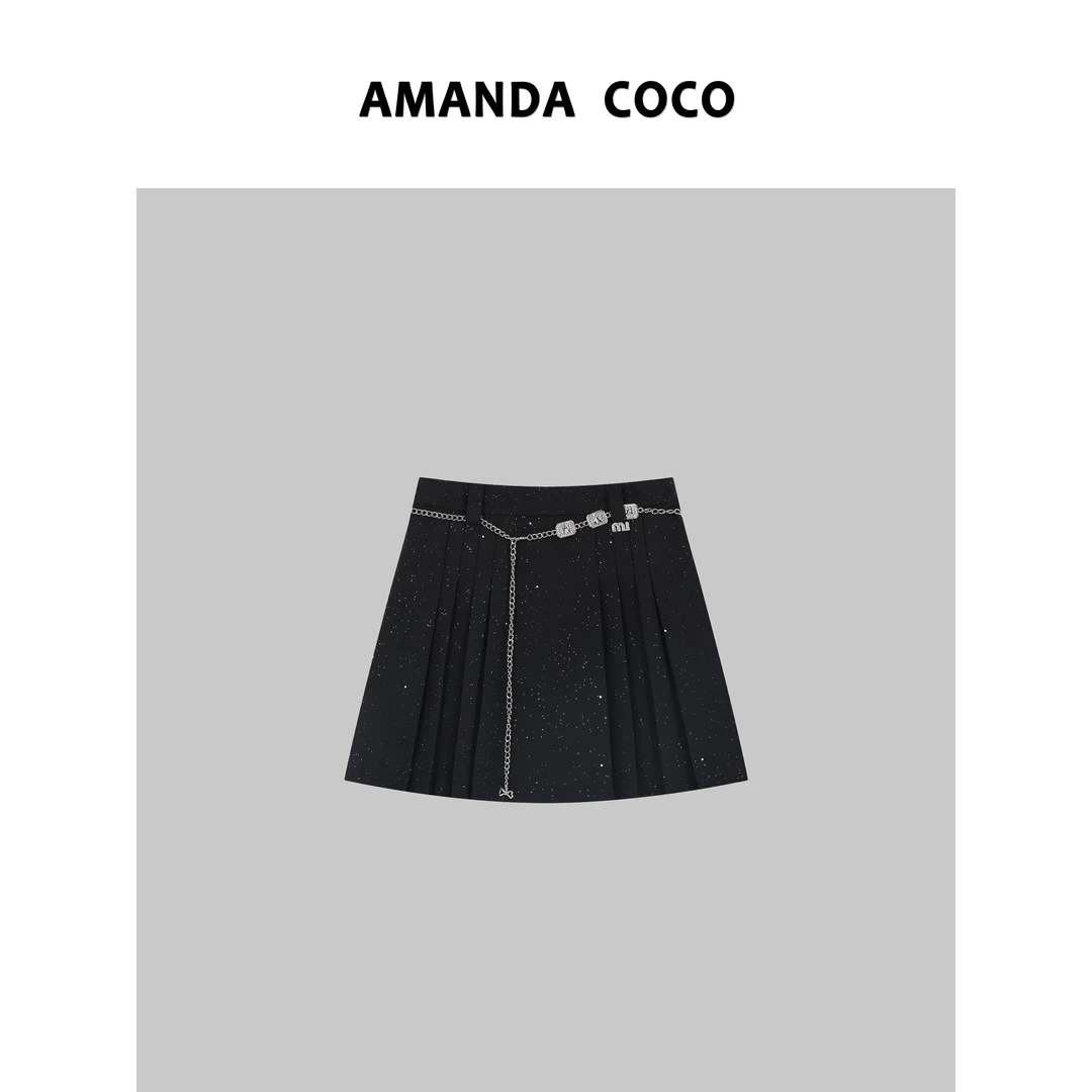 彩彩# 设计师款~高定气质显瘦百褶裙