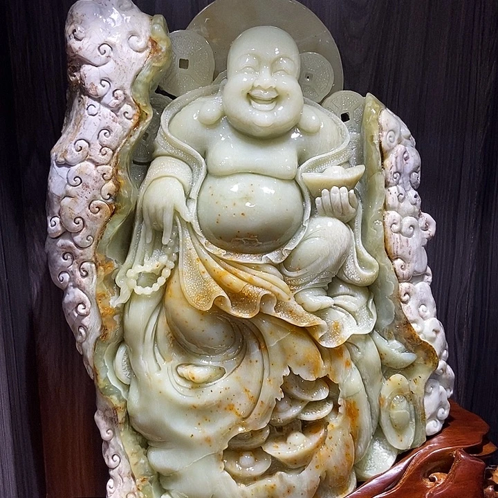 合金蛇纹石玉（覆膜）珠宝奇石