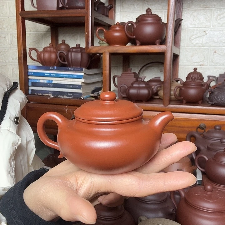 拂***路茶壶紫砂仿古200cc朱泥精工半手工