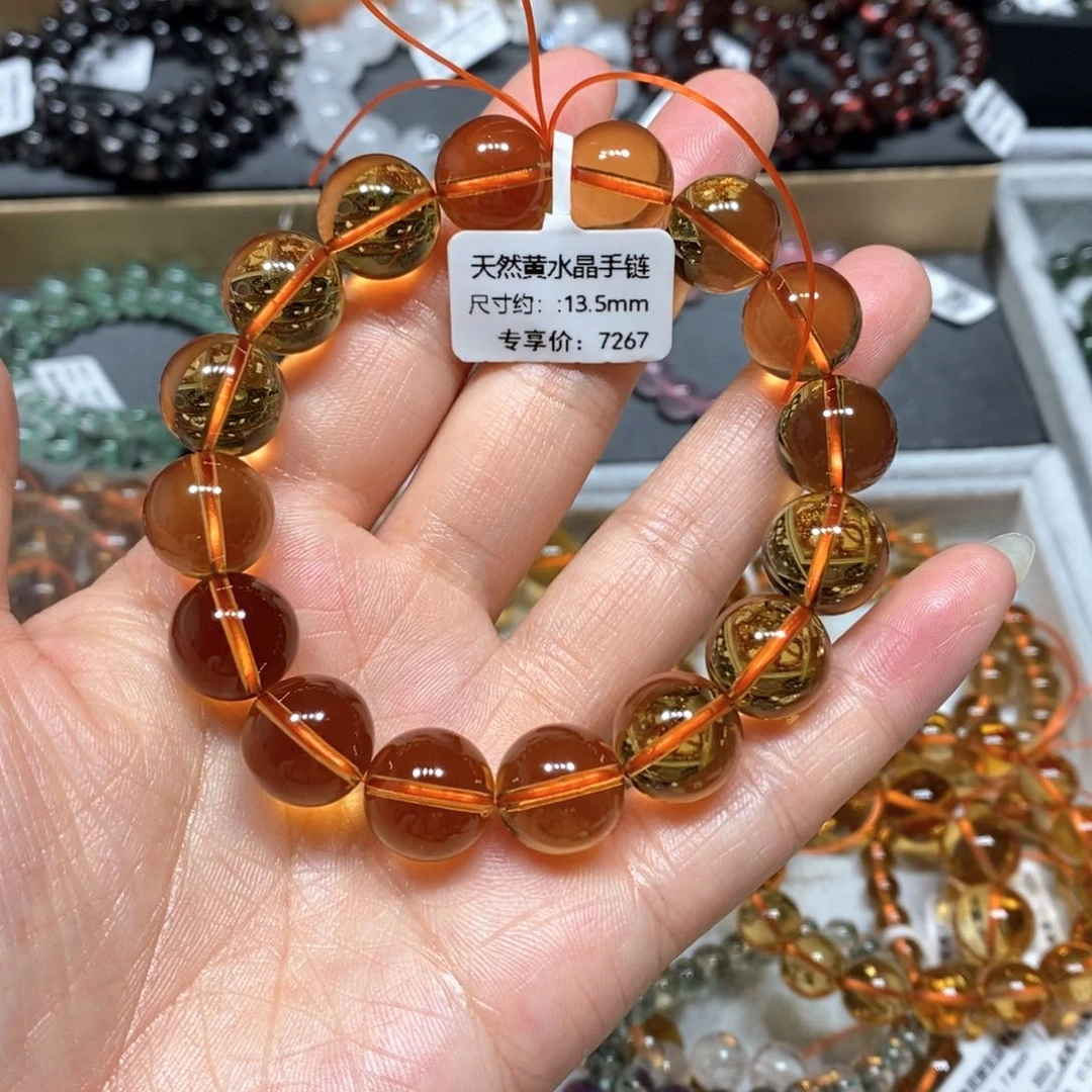 水晶手链未镶嵌黄水晶