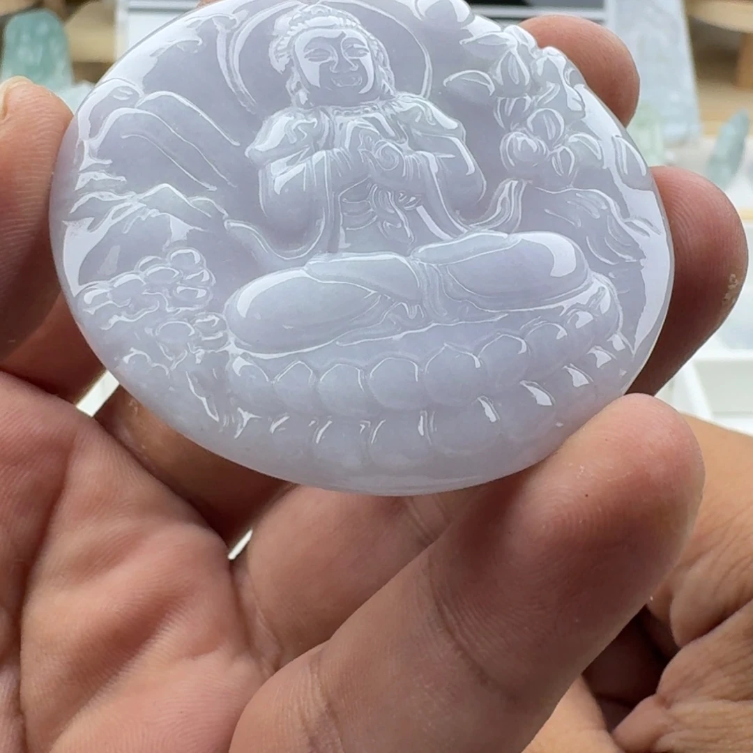 翡翠未镶嵌颈饰天然缅甸A货翡翠