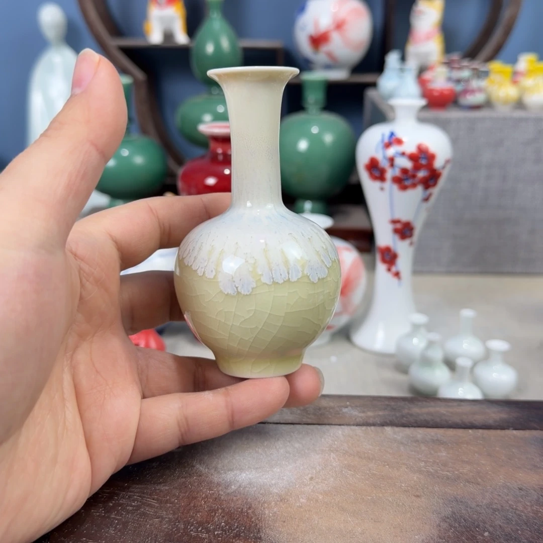 陶瓷手工小花器摆件