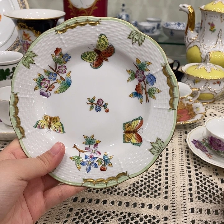 摆件中古赫伦甜品盘