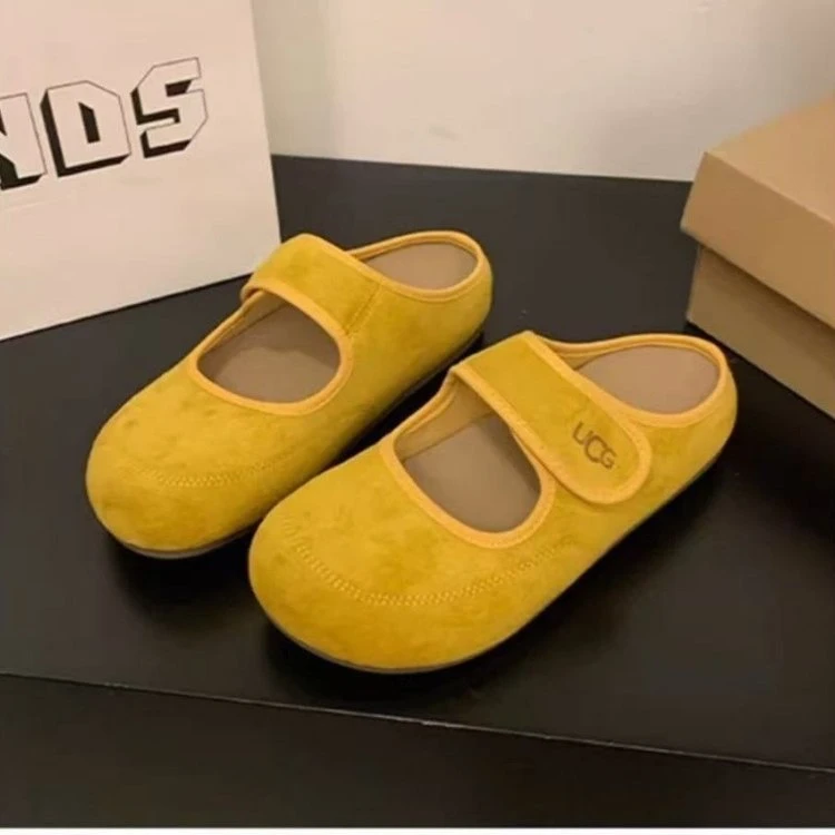 安踏联名琛陌勃肯包头半拖鞋女外穿2025新款夏季平底鞋女休闲魔