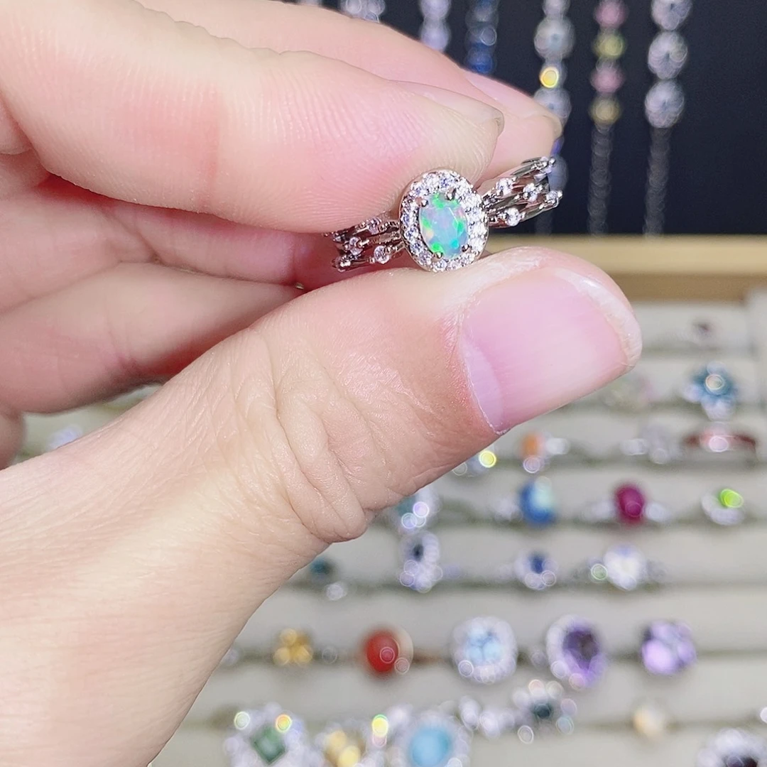 未镶嵌欧泊戒指155