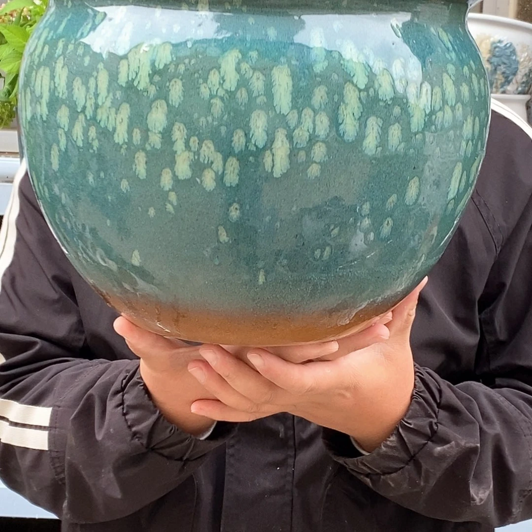 紫砂花盆口30高25福利