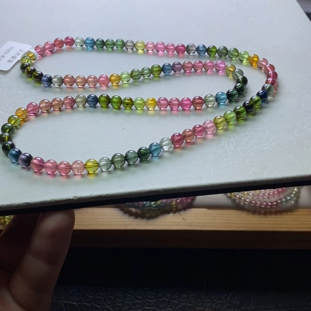 碧玺手链碧玺未镶嵌