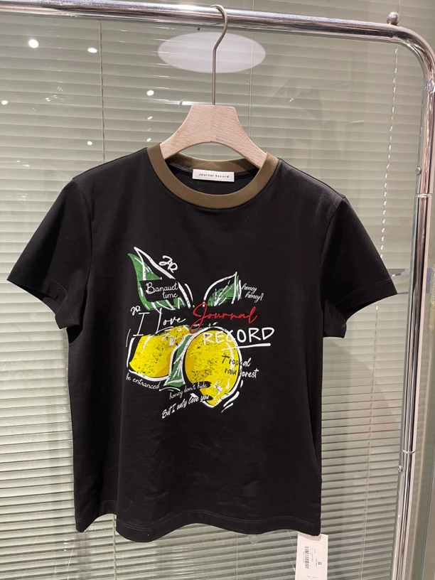 JR｜新款柠檬图案短袖T200879