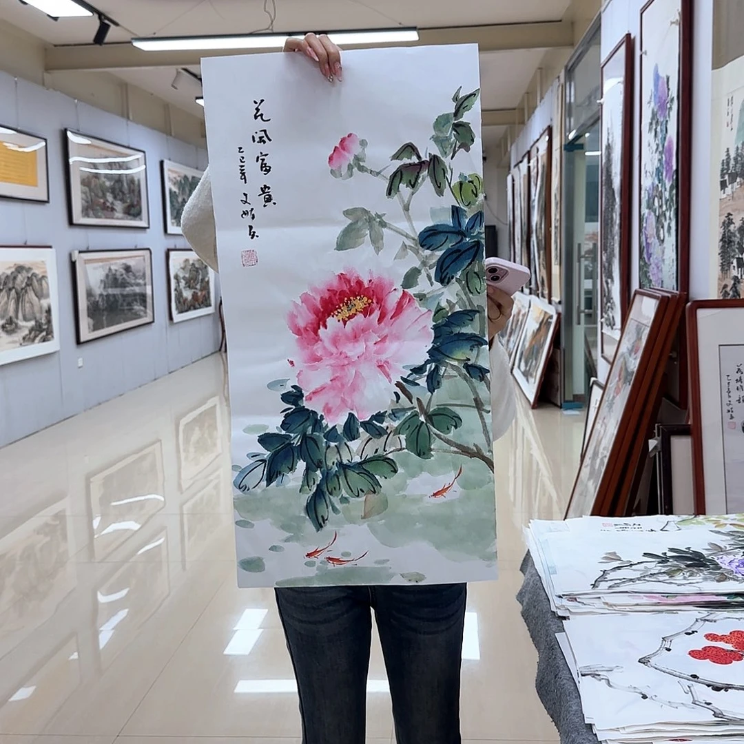 国画国画作品多次