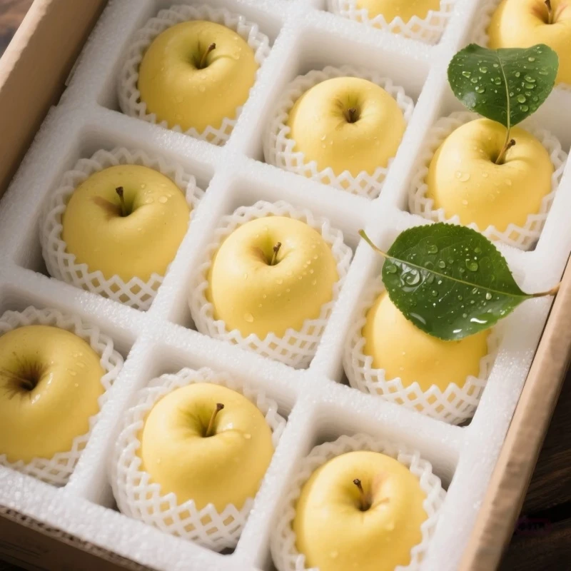 【现摘现发】烟台黄金奶油富士苹果脆甜多汁水果产地直发当季新鲜水