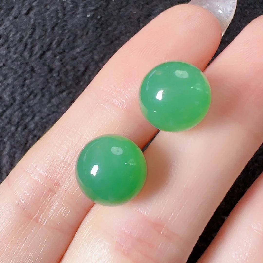 翡翠18K金镶嵌耳饰厚****心签收后24小时鉴赏期