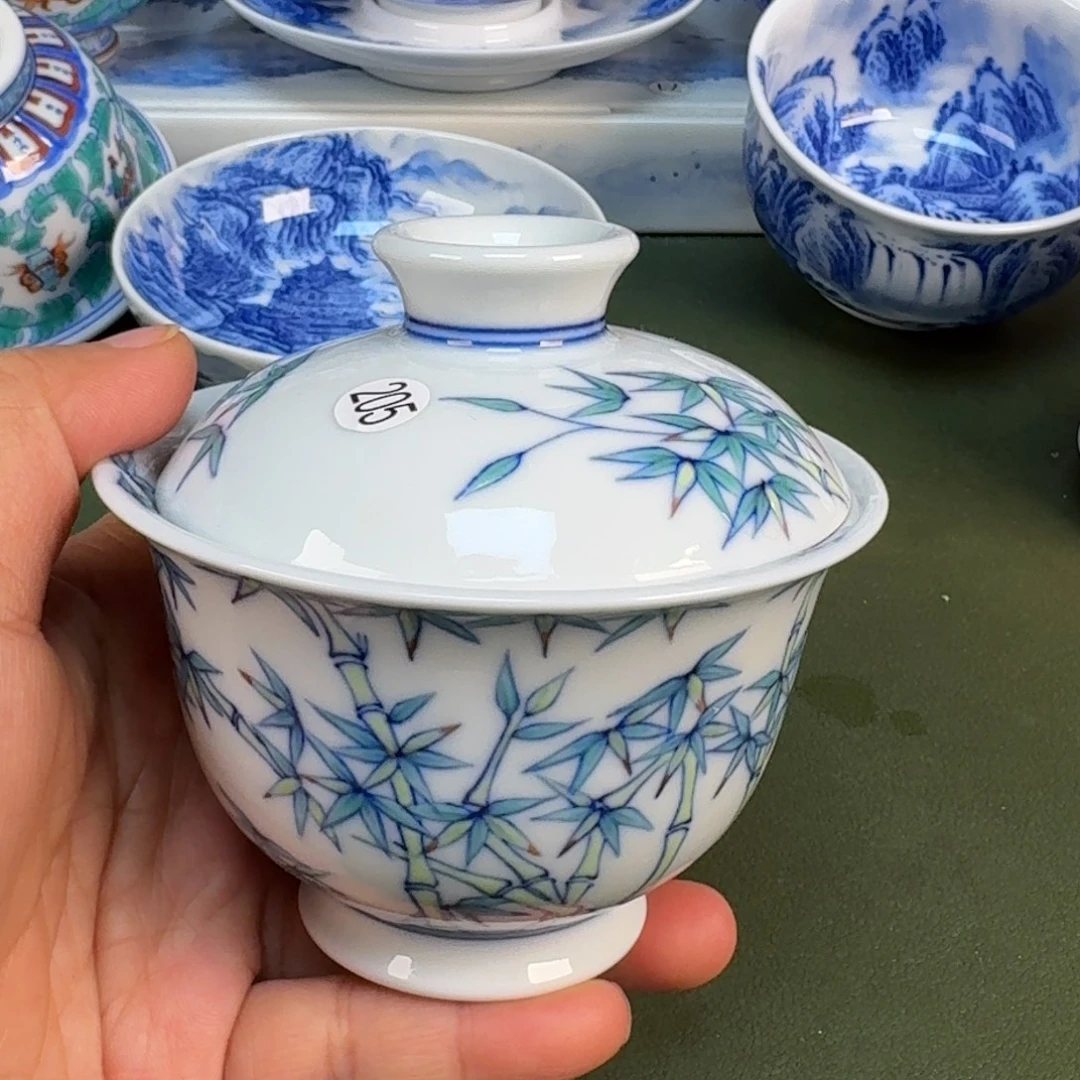 陶瓷景德镇纯手绘茶具圆圆205