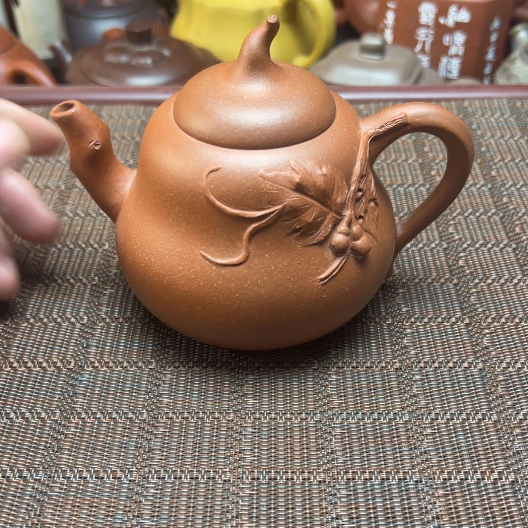 紫砂茶壶宜兴原矿紫砂壶300毫升容量