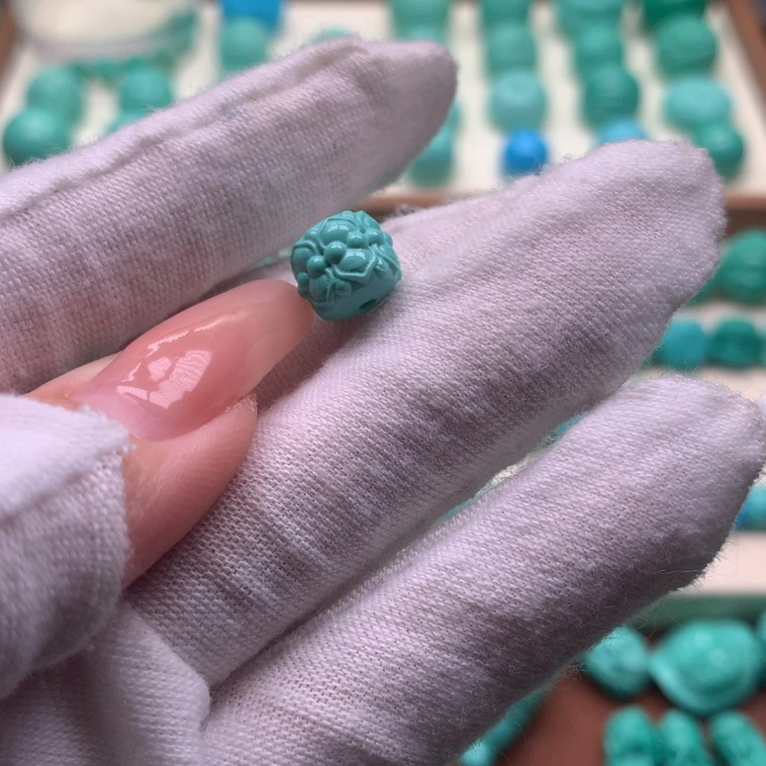 原生态散珠配饰莲花卡9+