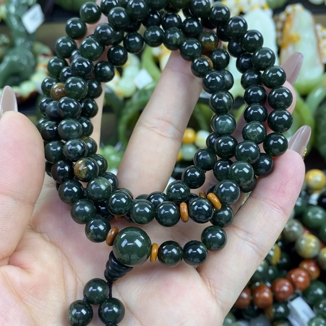 未镶嵌手串透闪石质玉