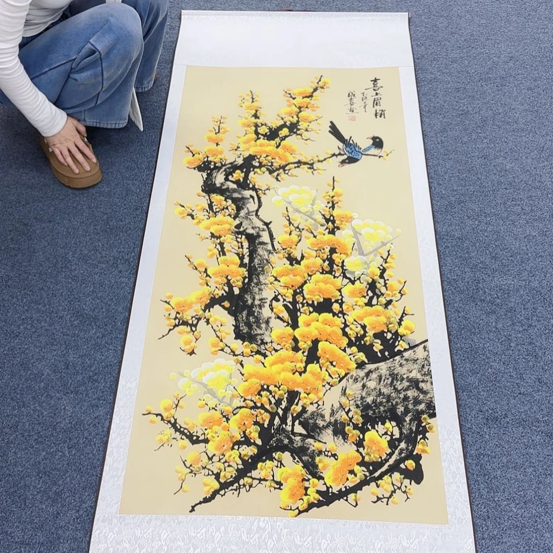 国画作品小姐姐放漏中