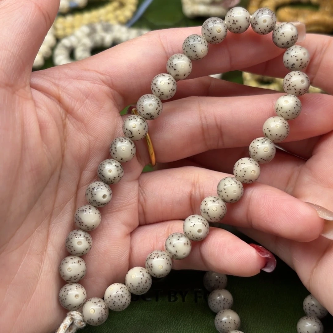 星月菩提手串7****?8mm圆珠手持❗️玉化⚠️金银标