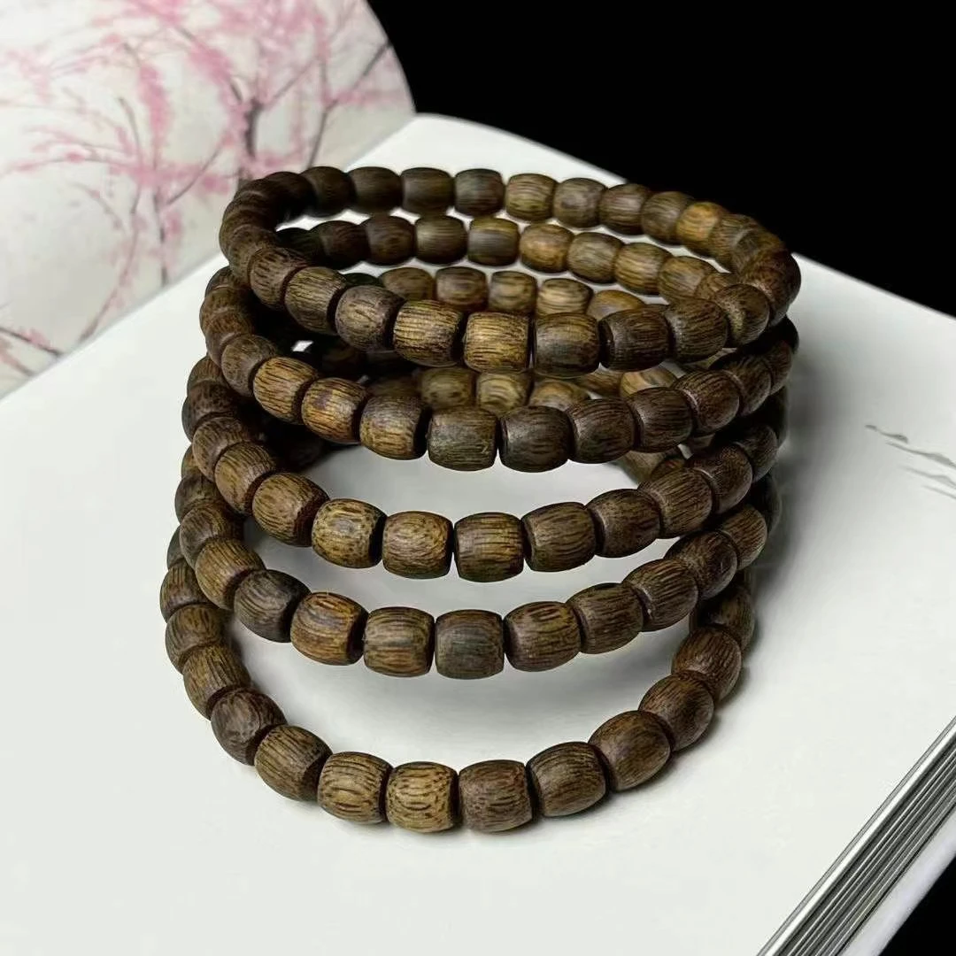 棋楠沉香 惠州半野 07直纹鼓珠单圈 多样性发一