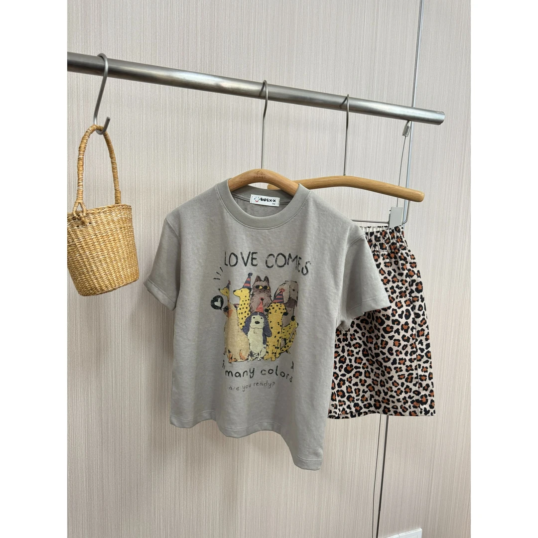 【衣璇儿专属】儿童T恤套装短袖狗狗乐园宽松夏款宝宝T恤2025290