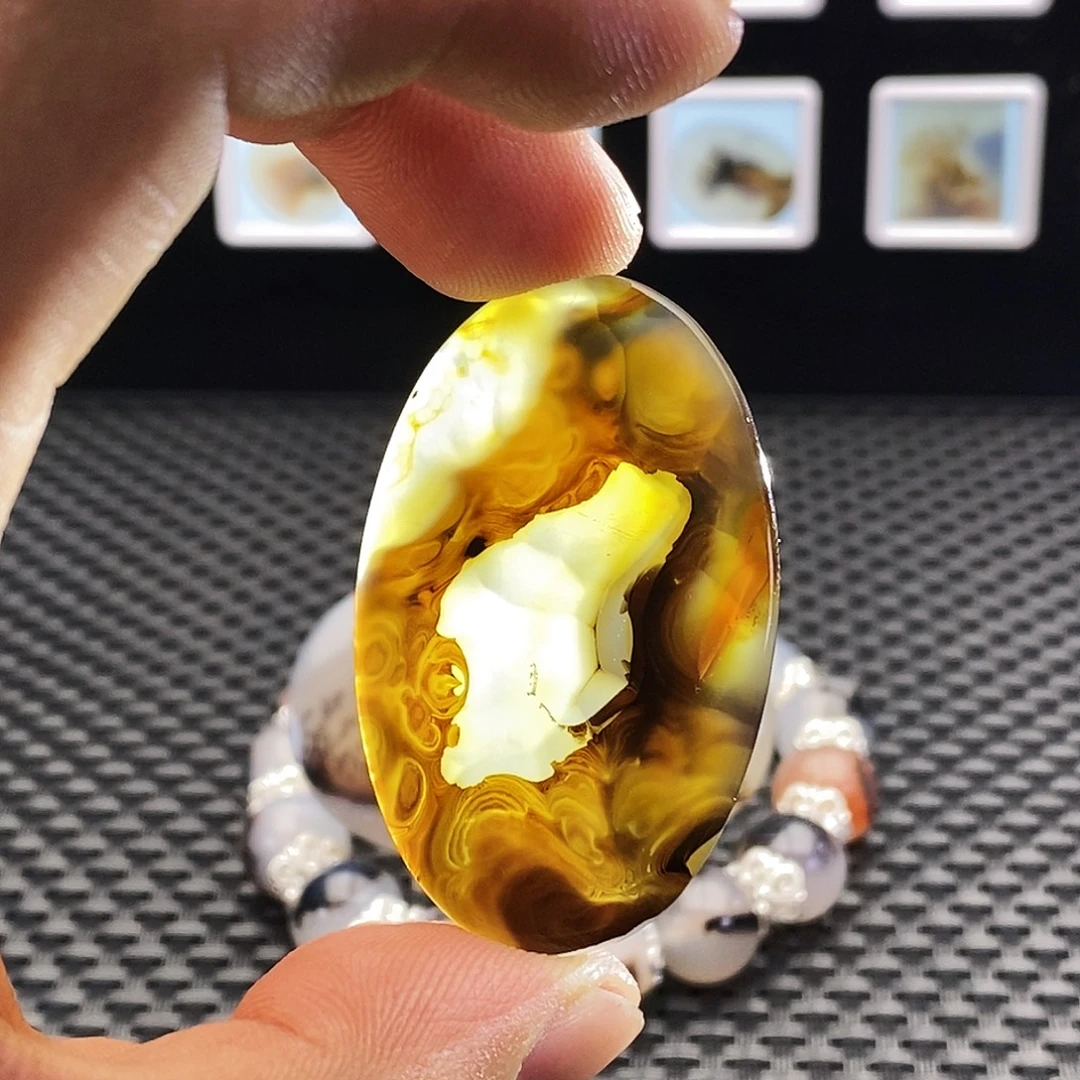 玛瑙/玉髓未镶嵌吊坠(不含链)53