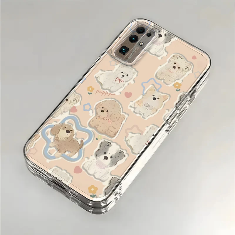 可爱狗狗适用荣耀30手机壳荣耀30Pro防摔青春版全包30s硅胶卡通