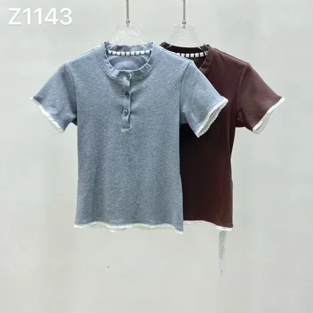 Z1143 圆领修身短袖T