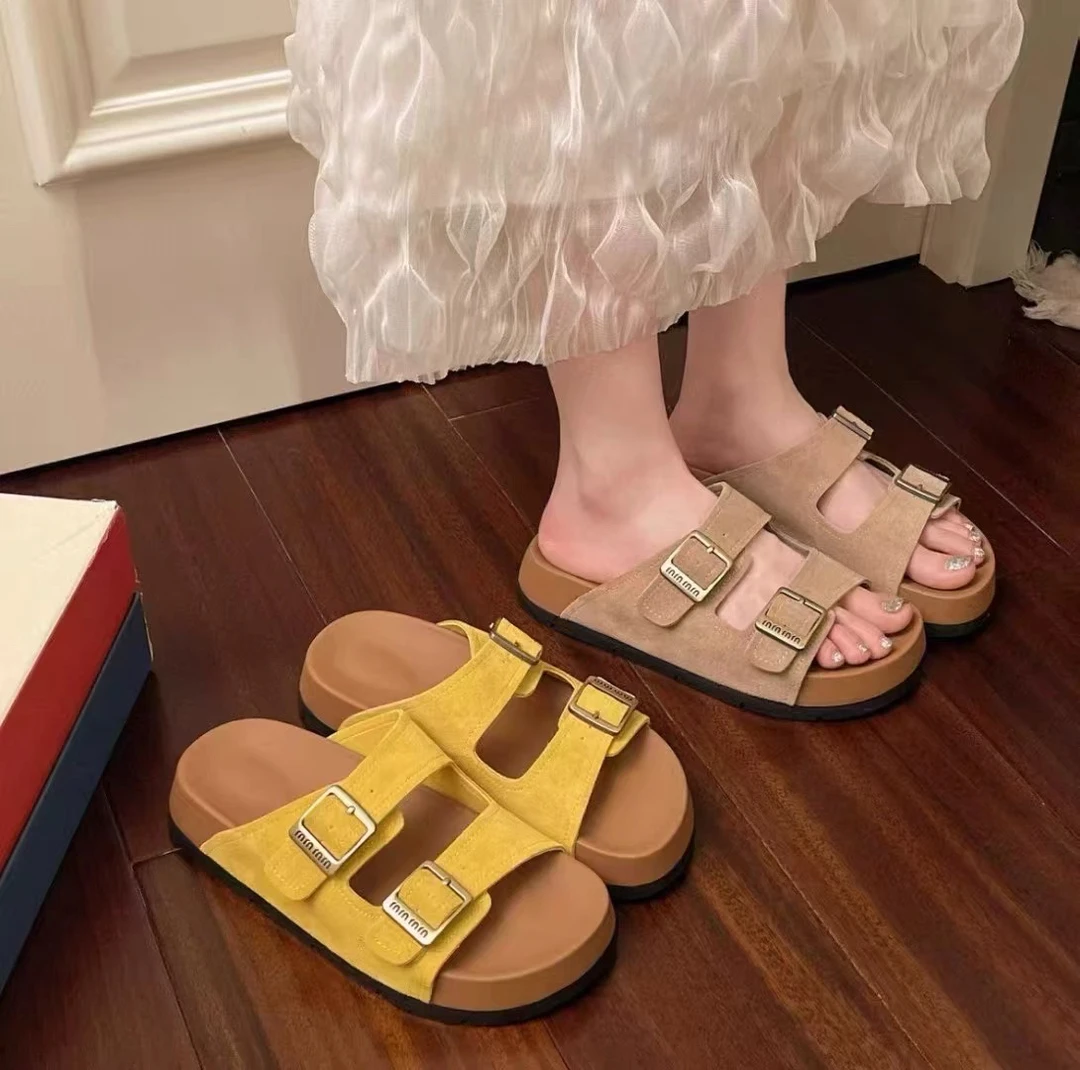 2025年新款厚底凉拖，6786