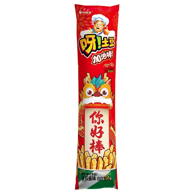好丽友呀土豆番茄加油棒 96g/袋办公室零食