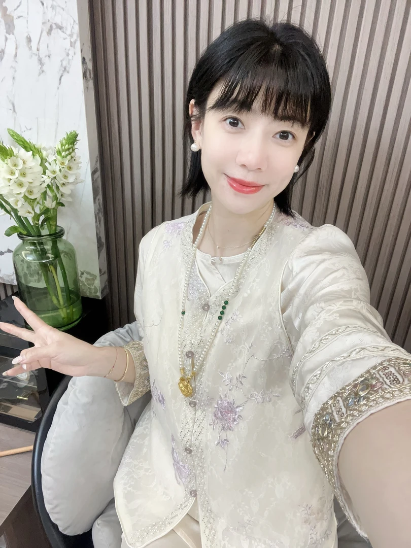 【玉茗】新中式国风蝴蝶珍珠大刺绣时尚气质春夏马甲