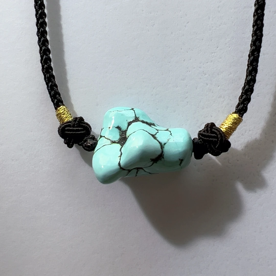 绿松石未镶嵌挂件