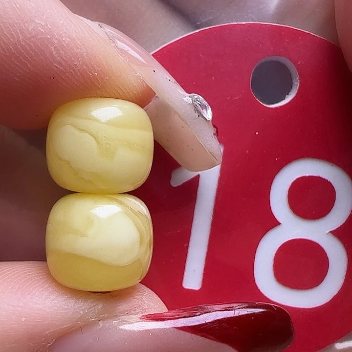 蜜蜡未镶嵌珠宝奇石微瑕9mm老型