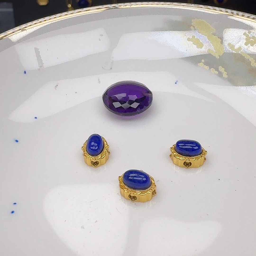 颈饰银S925镶嵌紫晶紫水晶925镶嵌156