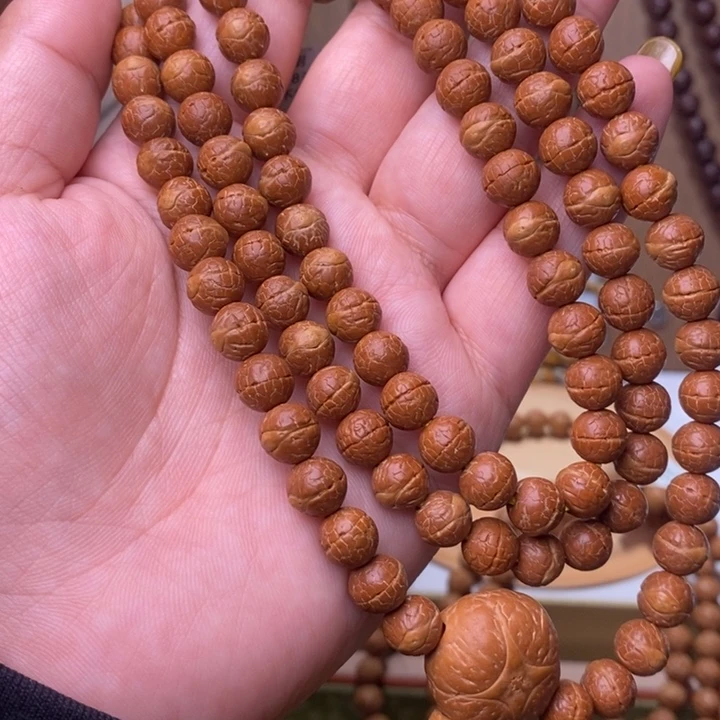 手串凤眼菩提文*黑金刚108