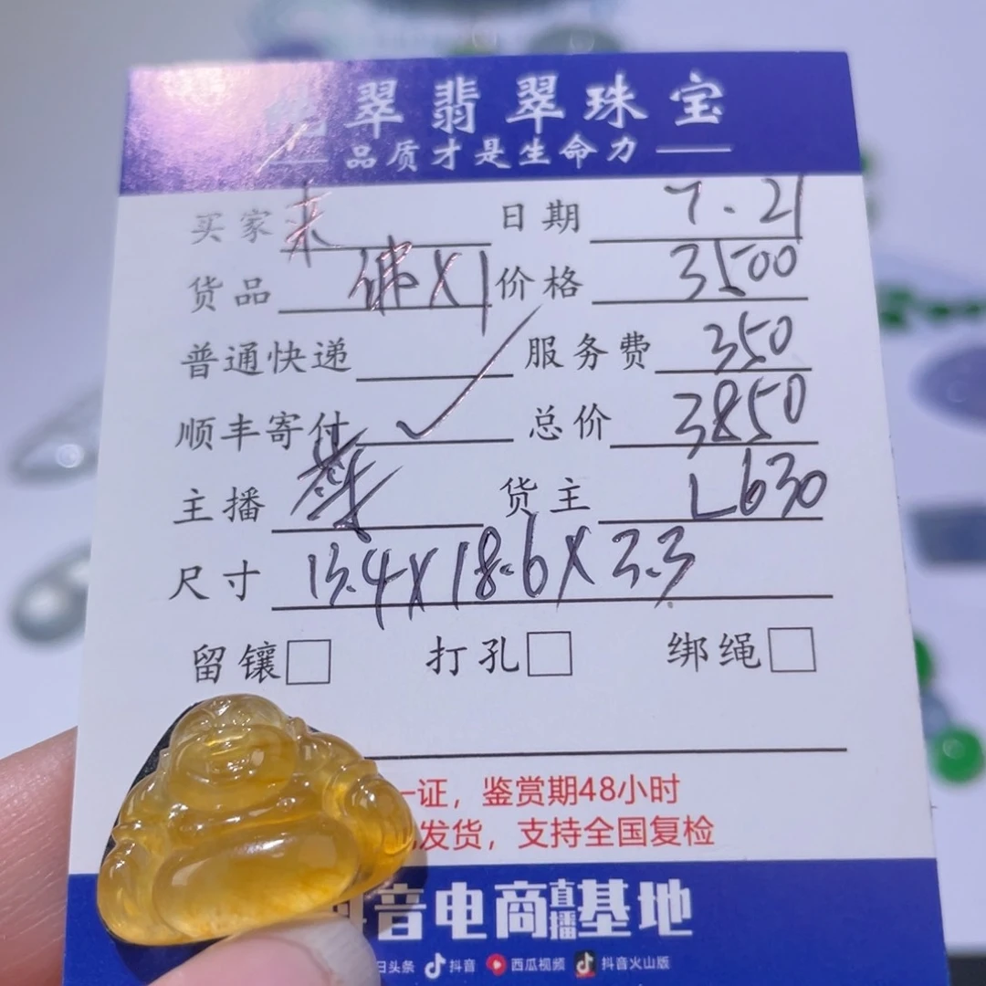 来***铁翡翠未镶嵌颈饰翡翠