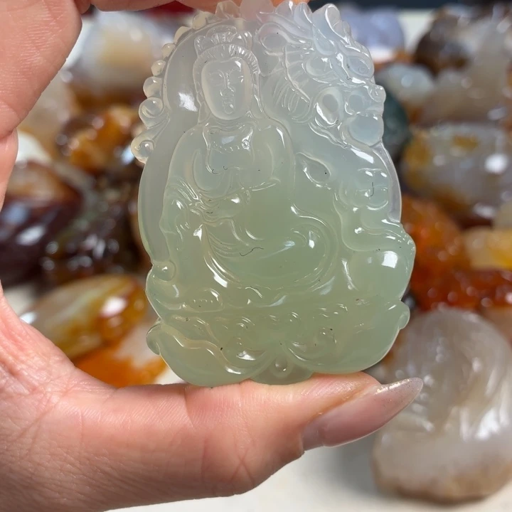 玛瑙/玉髓未镶嵌吊坠(不含链)