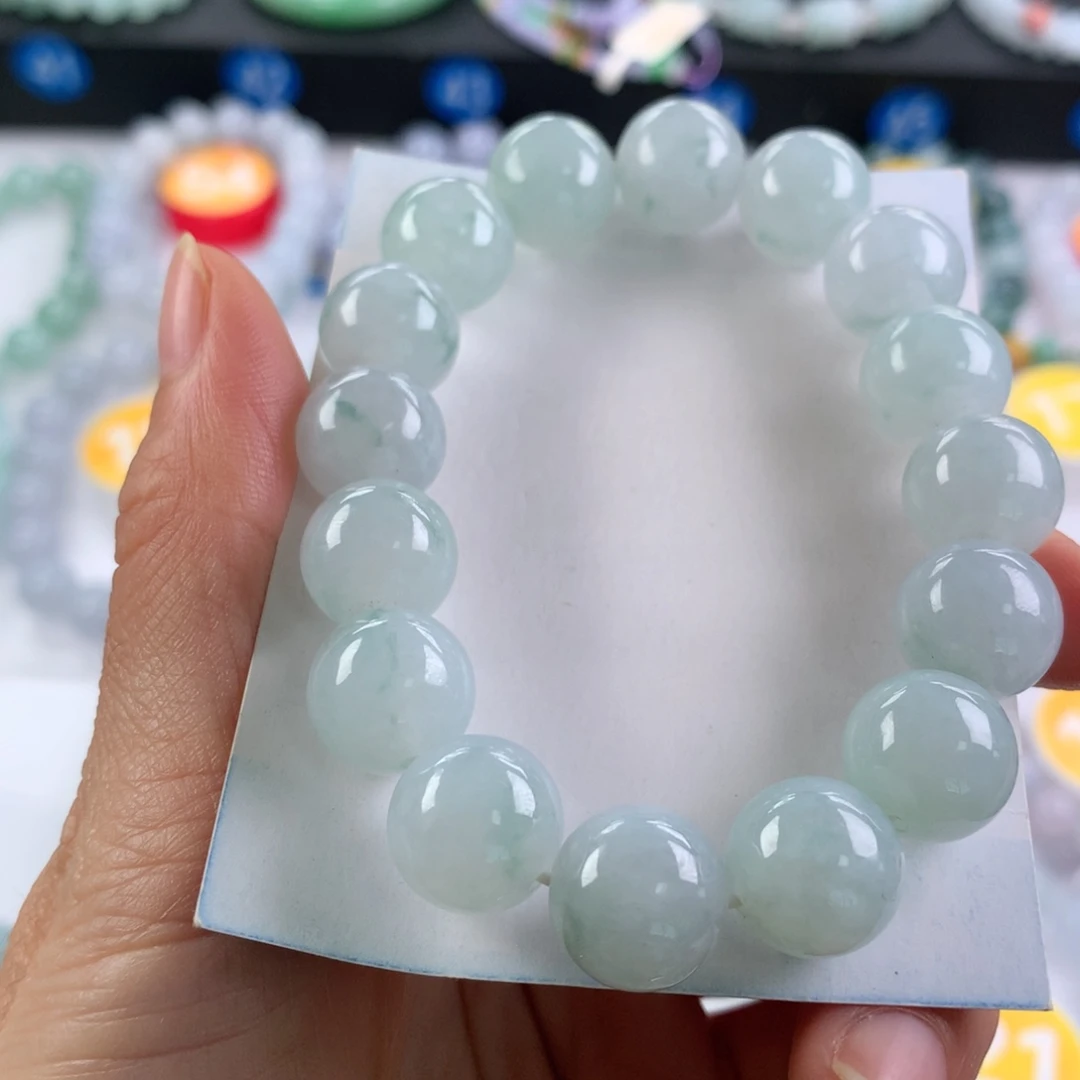 翡翠未镶嵌手链卡12.9