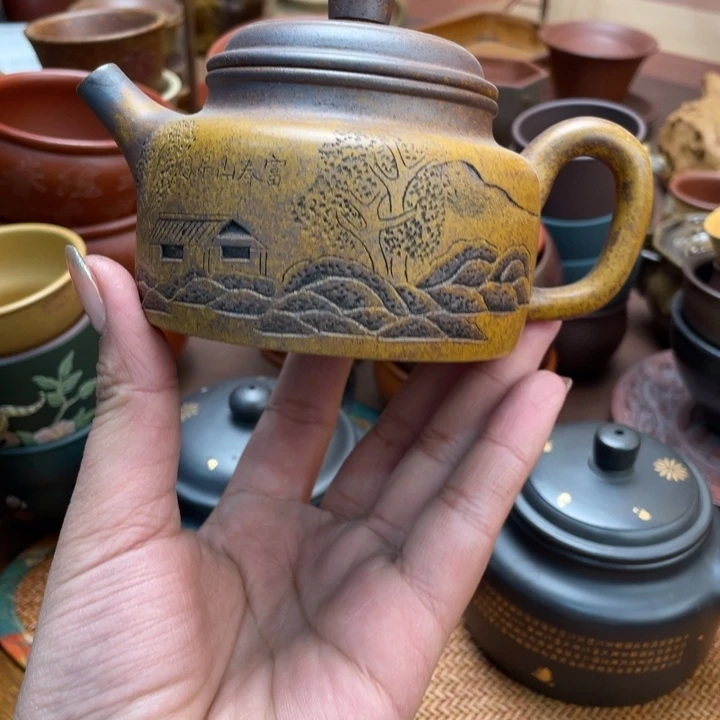 紫砂茶杯原矿紫砂主人杯