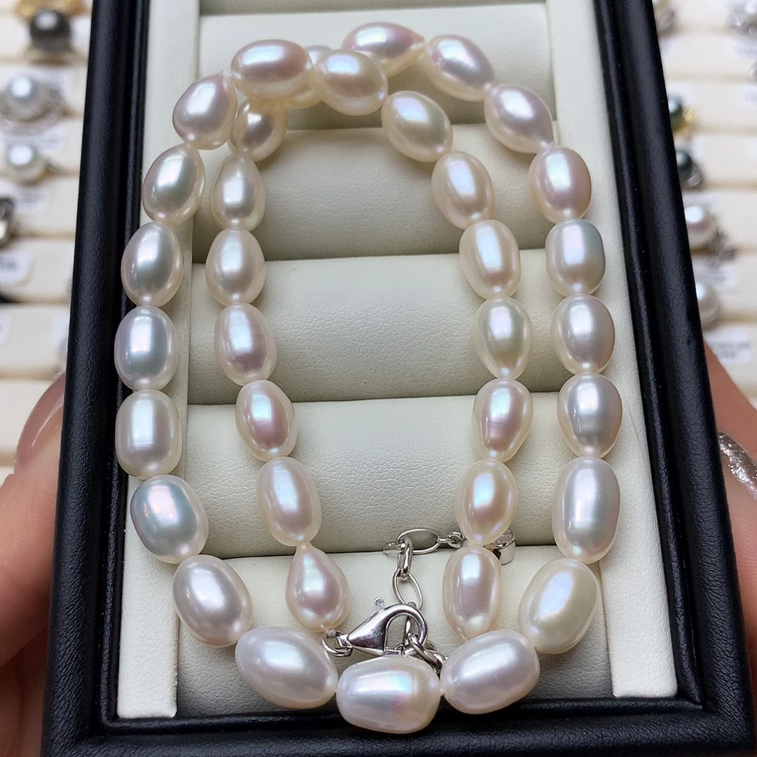 淡水珍珠颈饰银S925镶嵌