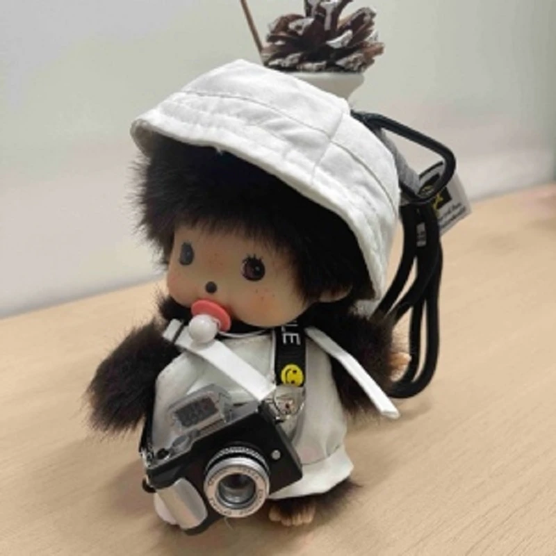 正版可爱蒙奇奇包包挂件毛绒公仔钥匙扣书包挂饰小玩偶送礼物