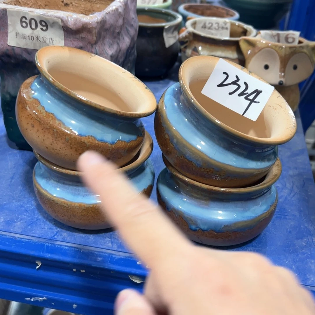 陶瓷多肉小花盆@@2324