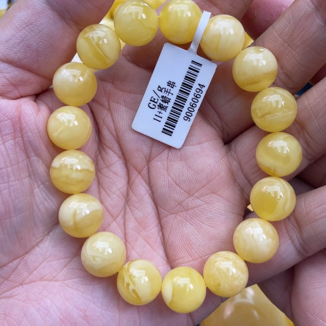 琥珀裸石未镶嵌琥珀蜜蜡11m m