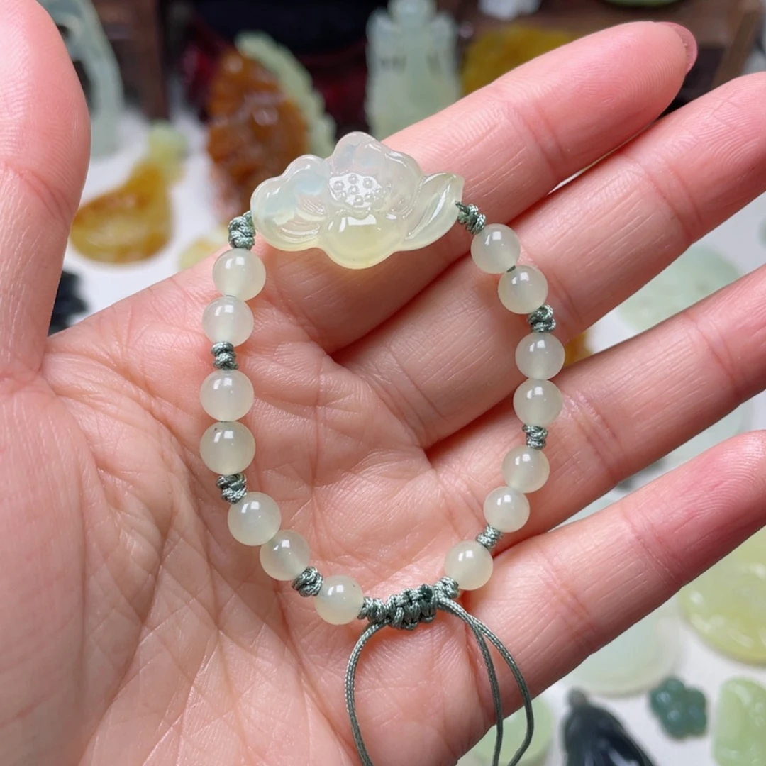 蛇纹石玉颈饰未镶嵌W****