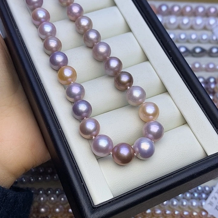 托***比淡水珍珠未镶嵌颈饰莫兰迪