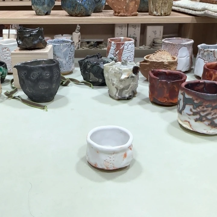 真*小林武春白色小杯