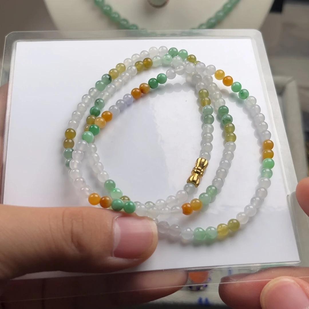 翡翠未镶嵌颈饰天然缅甸翡翠5号