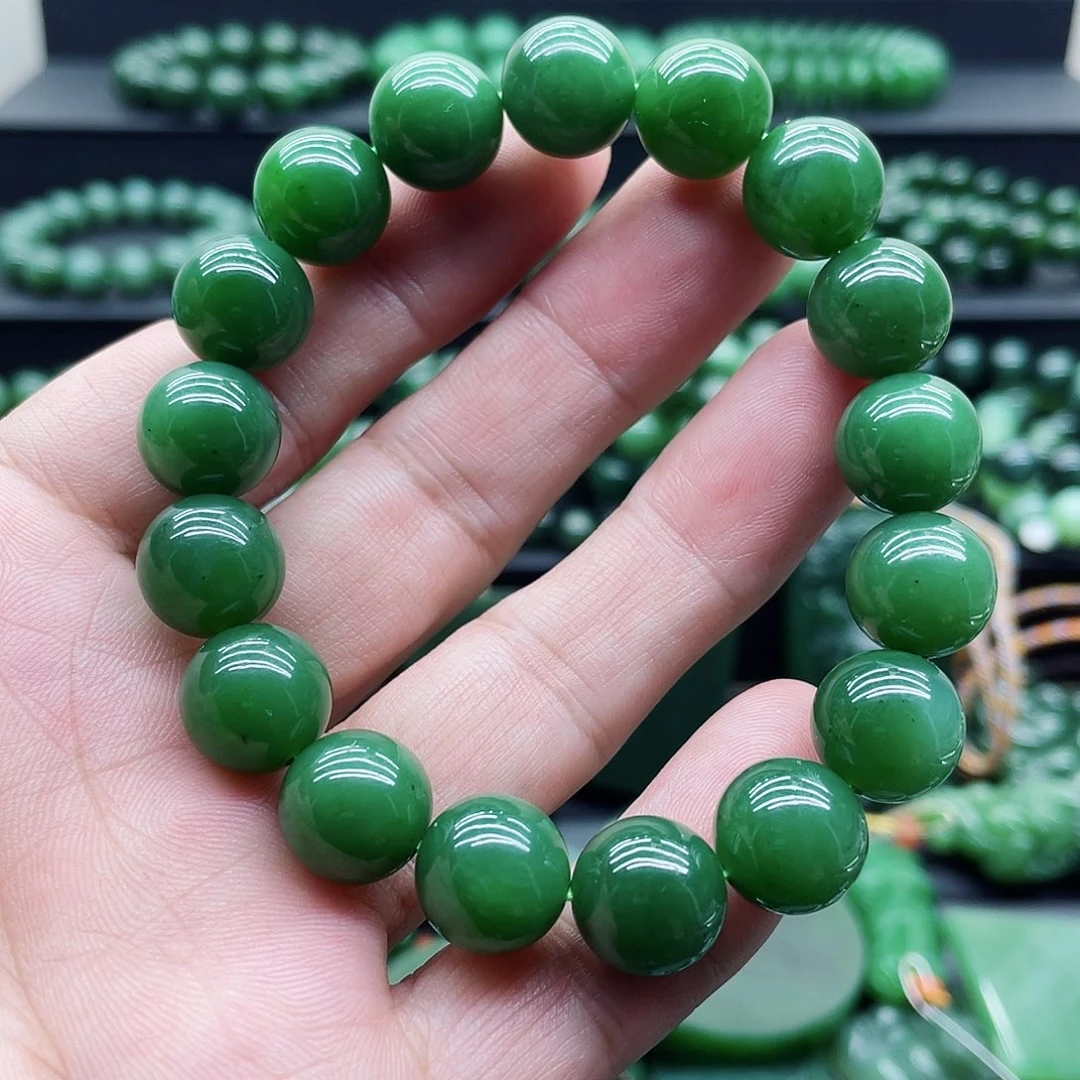 和田玉（碧玉）未镶嵌手链