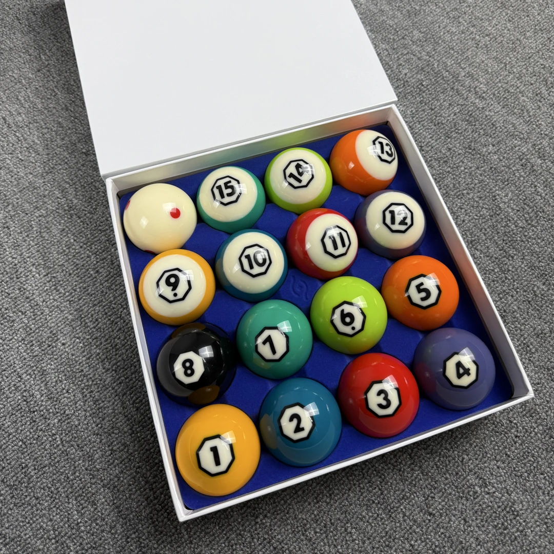 【精品】高端八边独龙TV水晶球中式黑八美式标准比赛专业台球子用品