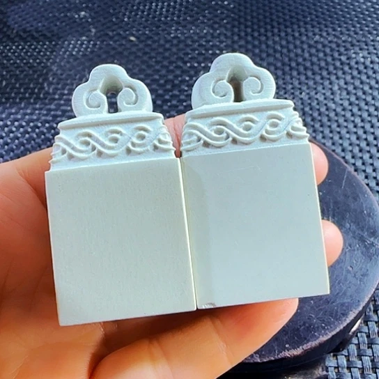 印石青田石青田新矿白果2.6-2.6-5.1公分，两个