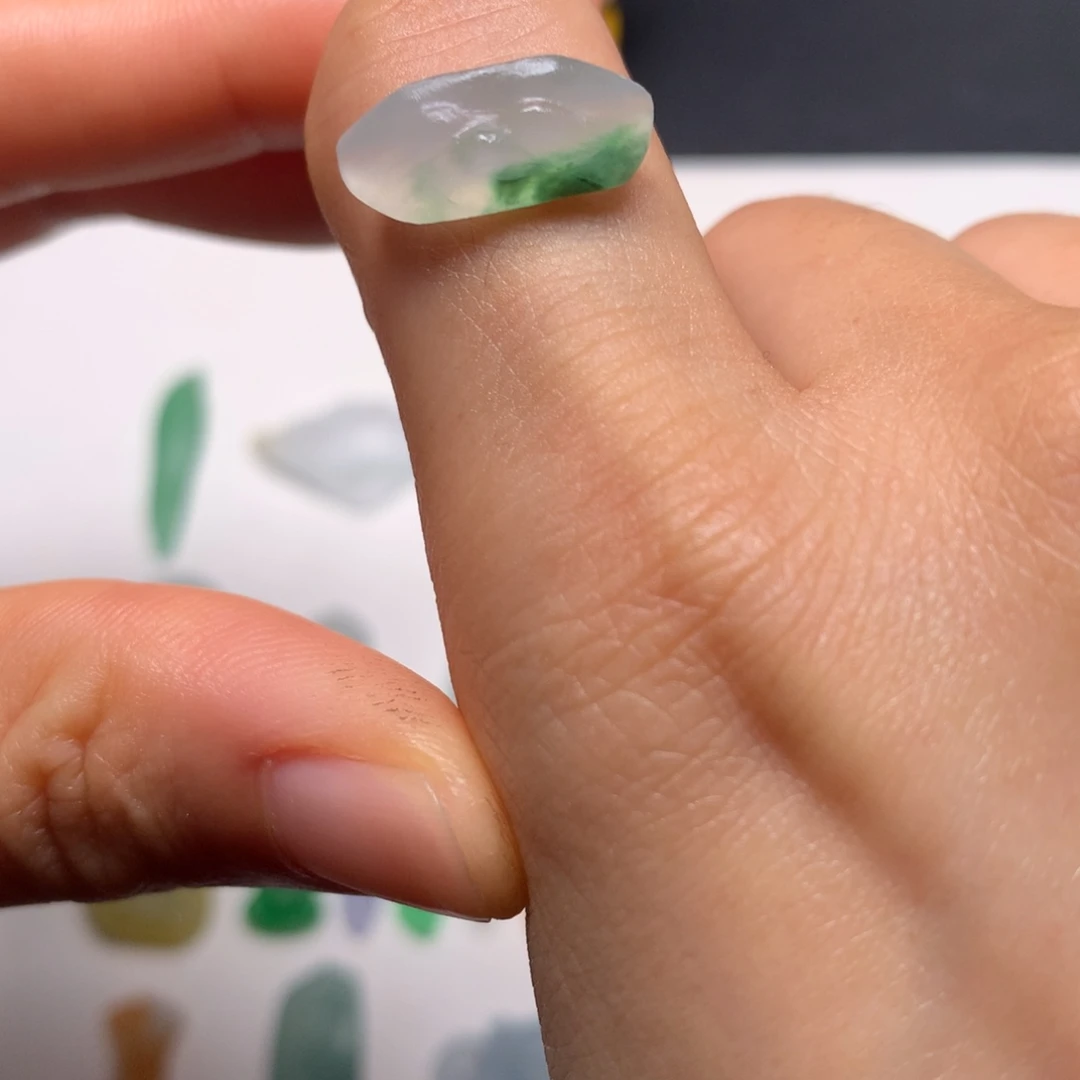 定制翡翠未镶嵌缅甸翡翠A货山盟海誓