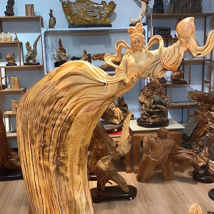 柏木（崖柏）飞天美女